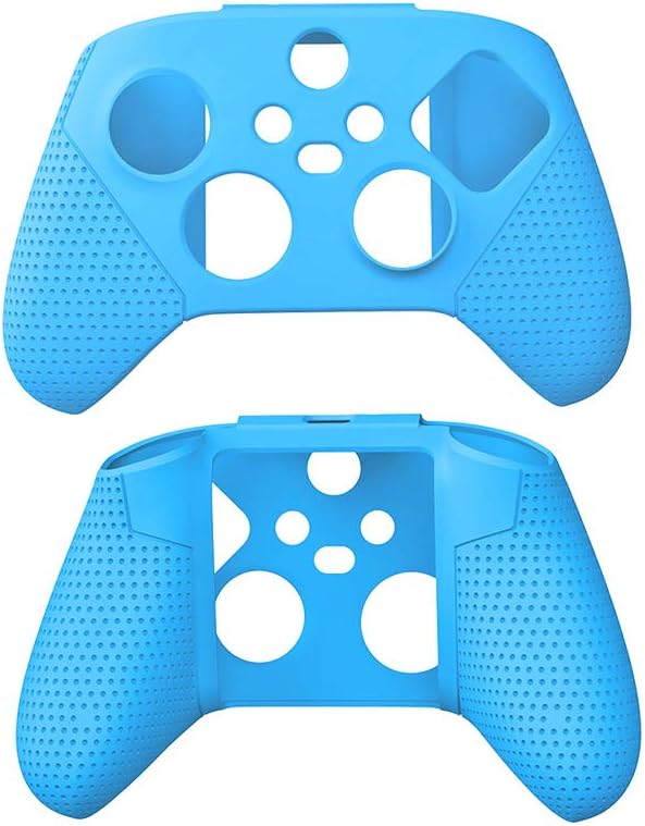 ECHZOVE Xbox Series X/S Controller Silicone Cover Case, Rubber Skin for Xbox Series X/S Controller with Thumb Grips - Blue