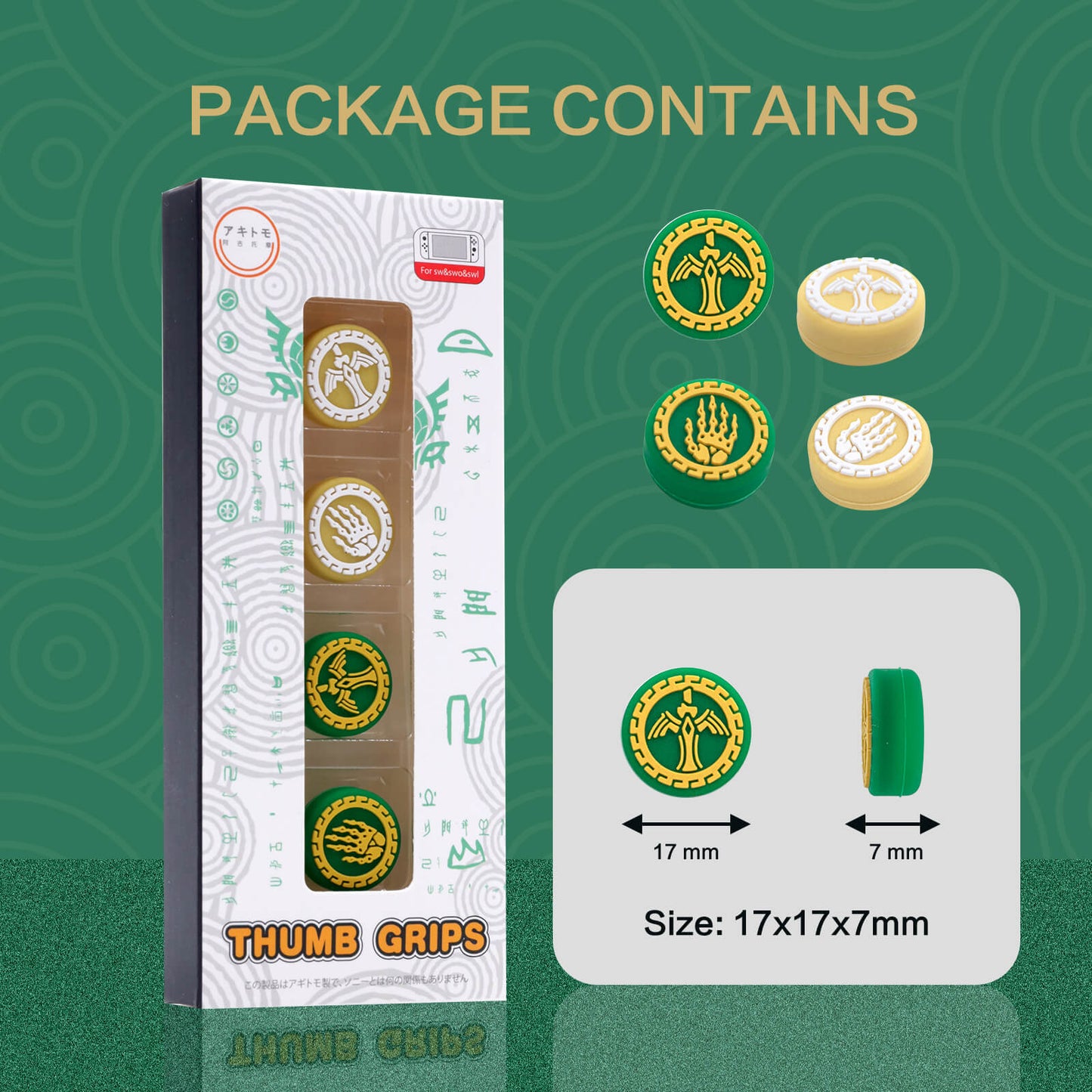 Nintendo Switch Thumb Grips - The legend of Zelda; tears of the kingdom Edition