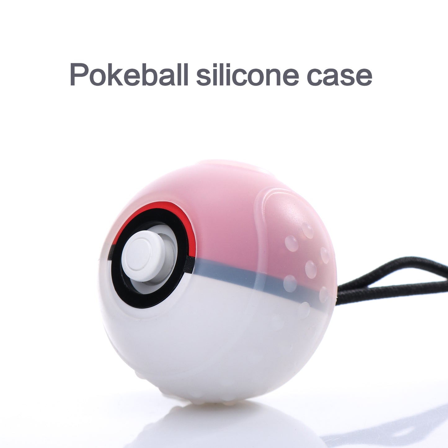 Carrying Case and Clear case for Nintendo Switch Poke Ball Plus Controller, Protective Case for Poke Ball Plus and Silicone Clear Case for Poke Ball Plus with 6 Thumb Stick Caps - Black - ECHZOVE