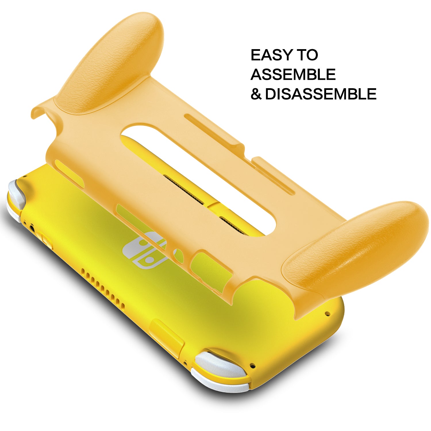 Grip for Nintendo Switch Lite, Comfortable and Ergonomic Switch Lite Grip - Accessories for Nintendo Switch Lite (Yellow) - ECHZOVE