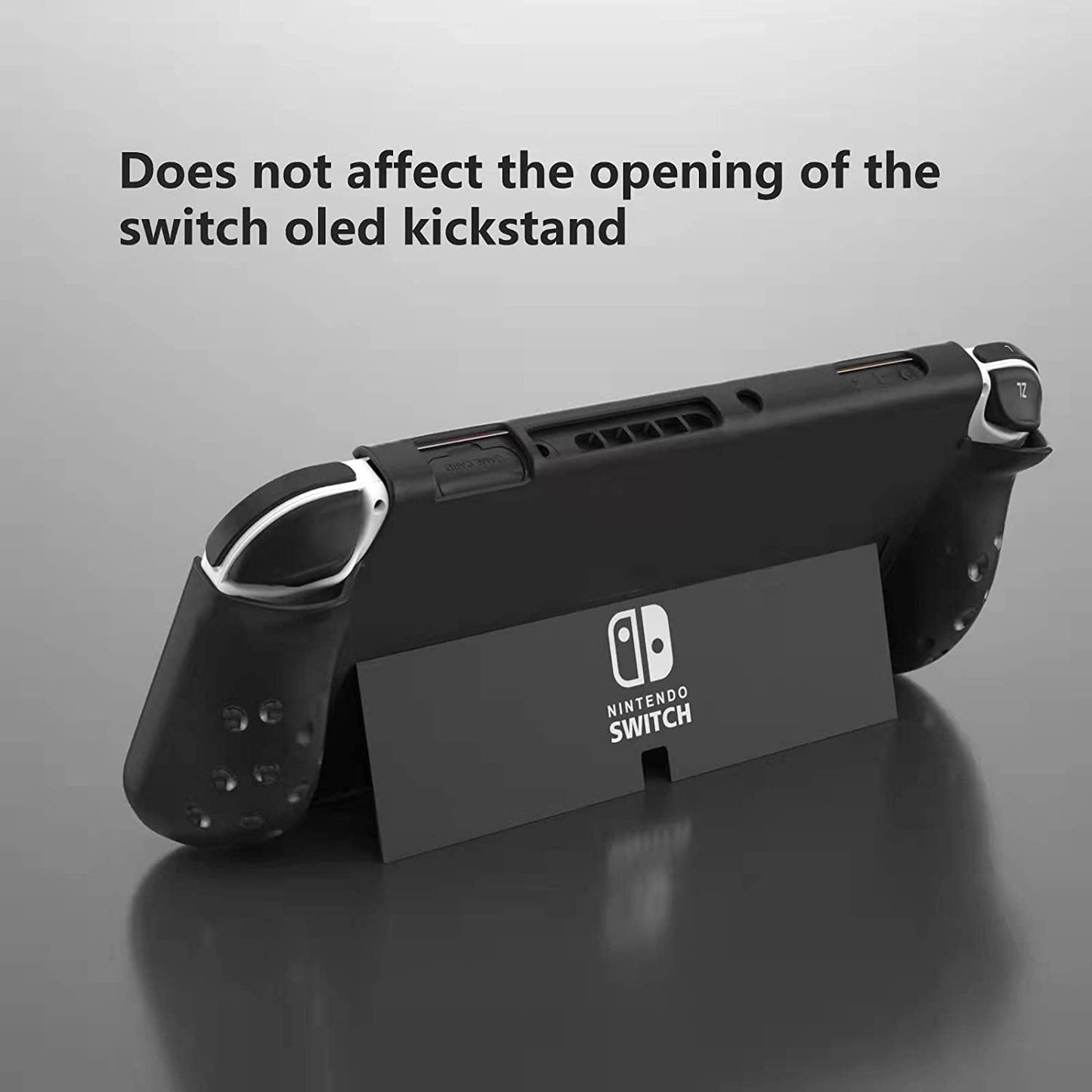 Switch OLED Protective Case, TPU Case Cover for Switch OLED Model - Black