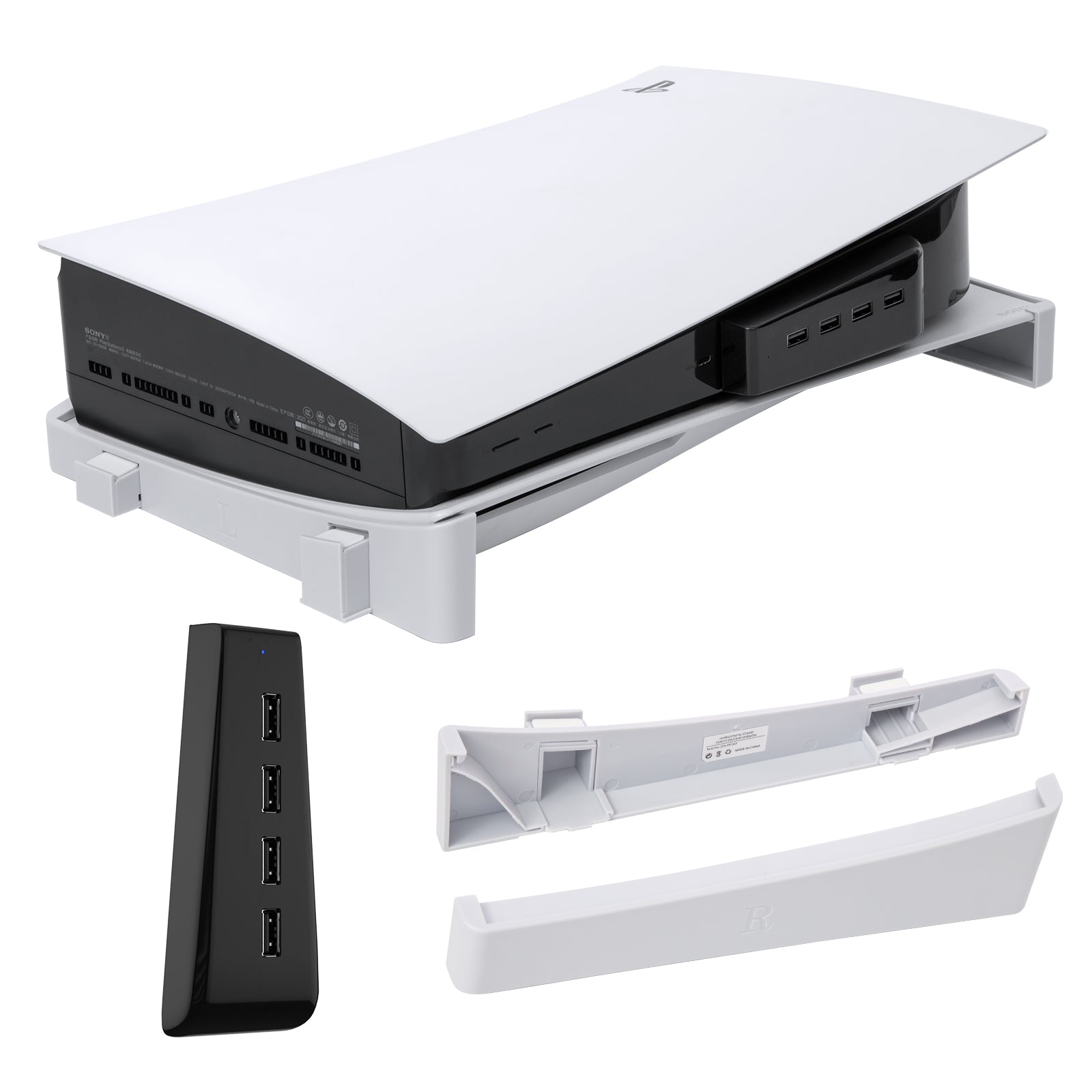PS5 Horizontal Stand, USB HUB for PS5, Playstation 5 Accessories Base –  ECHZOVE
