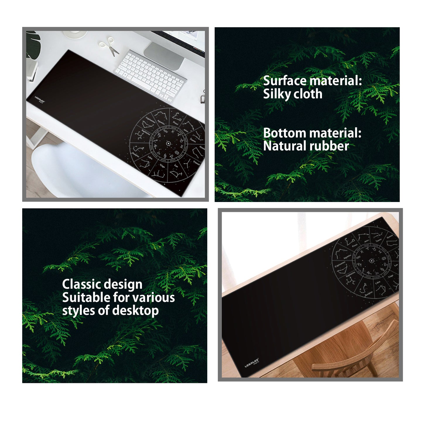 black mouse pad large