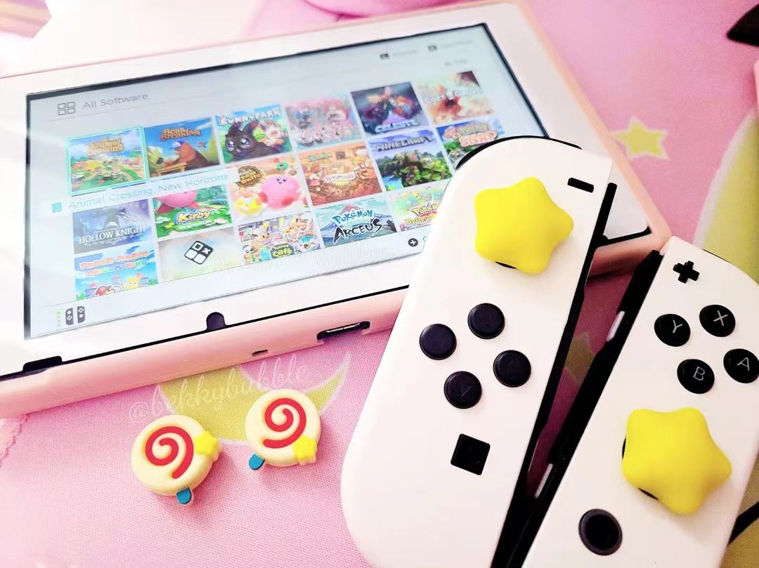 nintendo switch oled kirby thumb grips