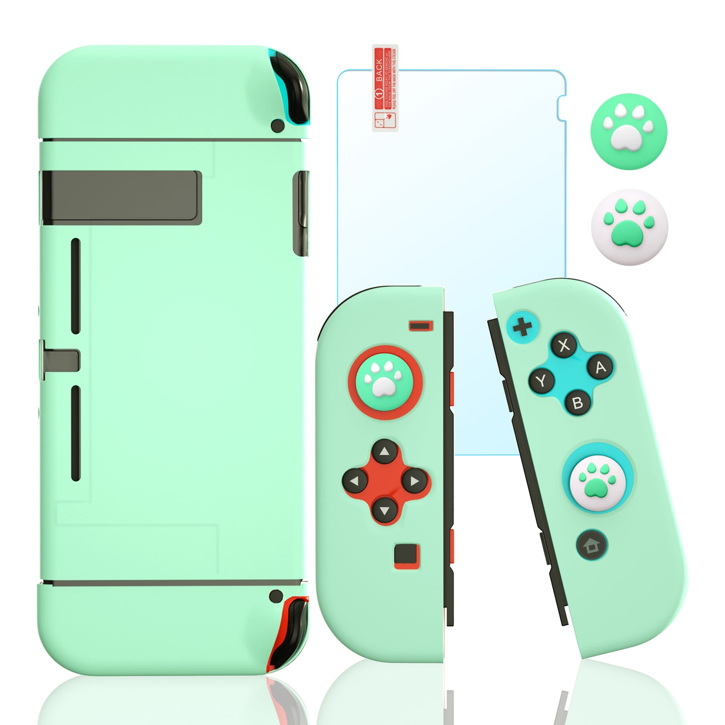 Hard Cover Case for Nintendo Switch, Protective Case for Nintendo Switch with Screen Protector and Thumb Grips - ECHZOVE
