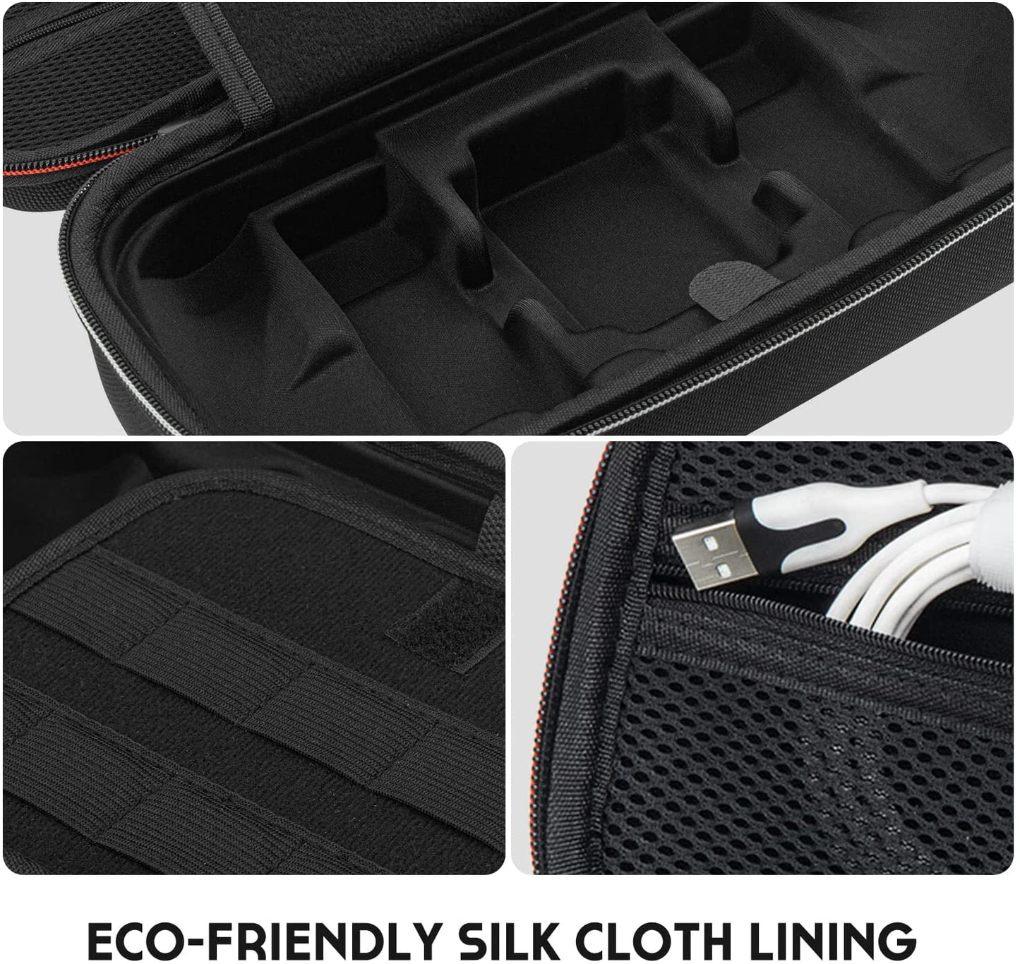 Switch OLED Controller Grip, Ergonomic Controller for Switch OLED and Switch with Gravity Induction of Six-Axis Gyroscope, Double Motor Vibration, Large Grip with Storage Bag and Game Card Case