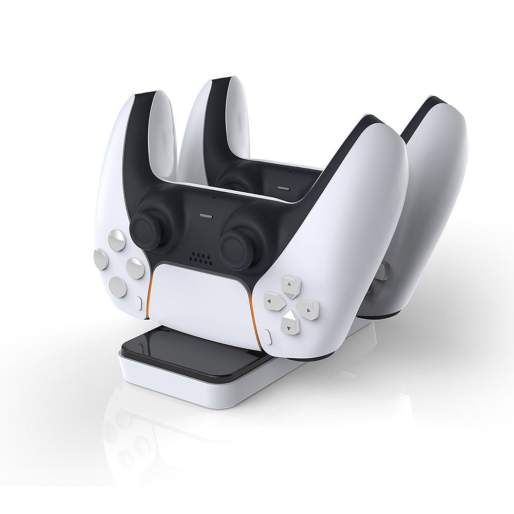 PS5 Controller Charger, PS5 Pro Controller Charging Stand Station with Dual Charger, PS5 Pro Controller Dock Charger for PS5 with Two Type-C Adapter - ECHZOVE