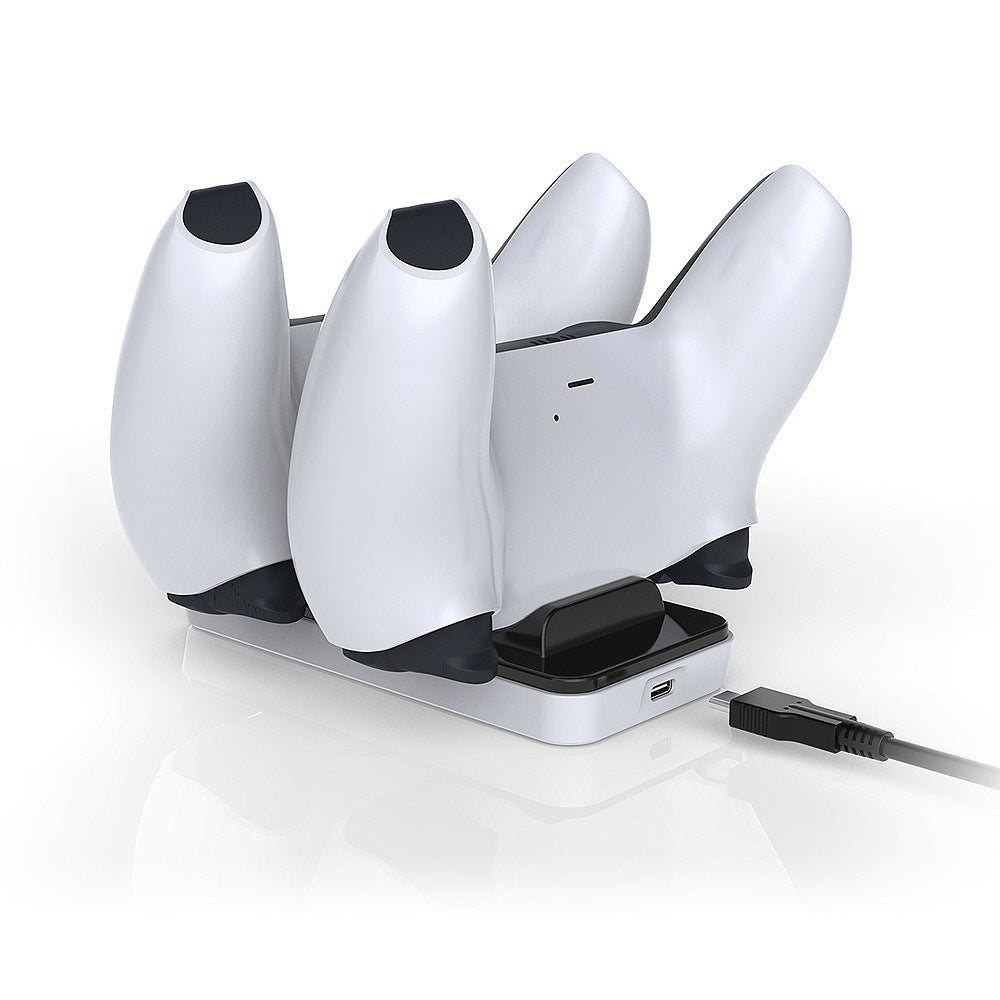 PS5 Controller Charger, PS5 Pro Controller Charging Stand Station with Dual Charger, PS5 Pro Controller Dock Charger for PS5 with Two Type-C Adapter - ECHZOVE