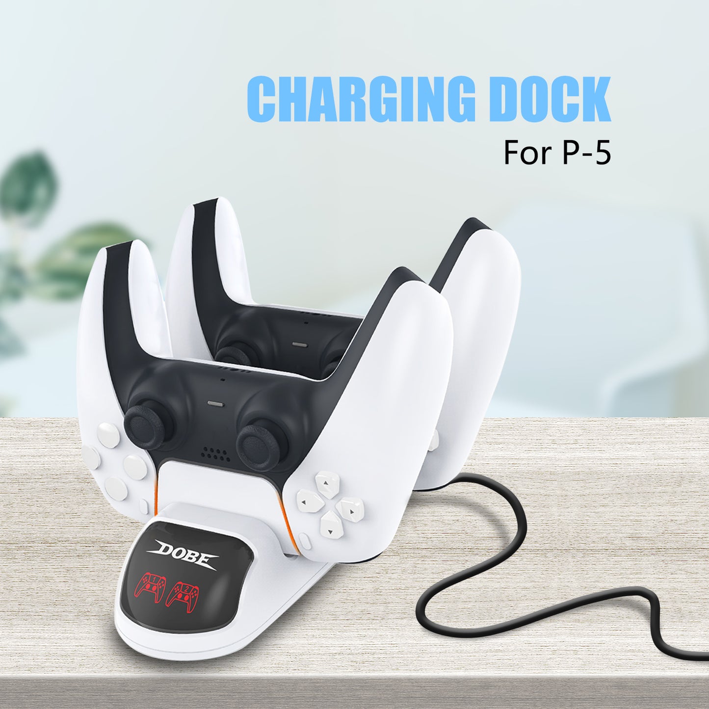 PS5 Controller Charger, PS5 Controller Charger Station, Charging Dock for Playstation 5 Controller - ECHZOVE