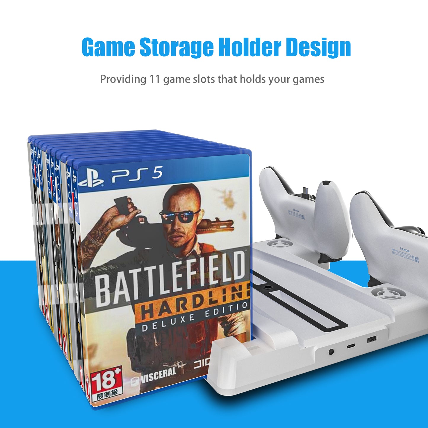 PS5 game rack