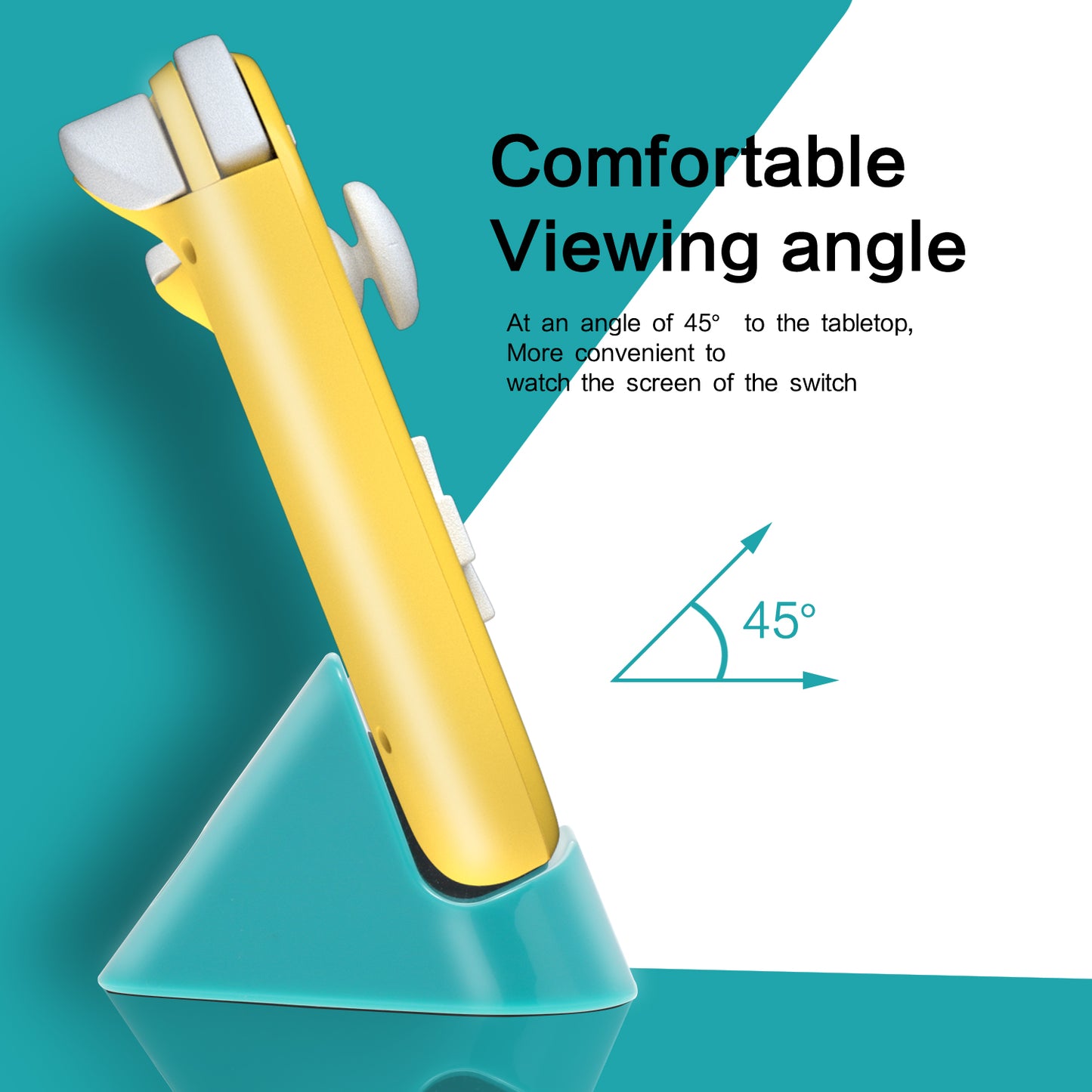 Portable Charging Dock for Nintendo Switch Lite, Switch lite Dock with Type C Input Port and USB Charging Cable - ECHZOVE