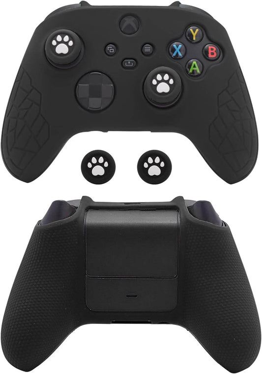 Xbox Series X Skin – Anti-Slip Silicone Controller Cover (All Black)