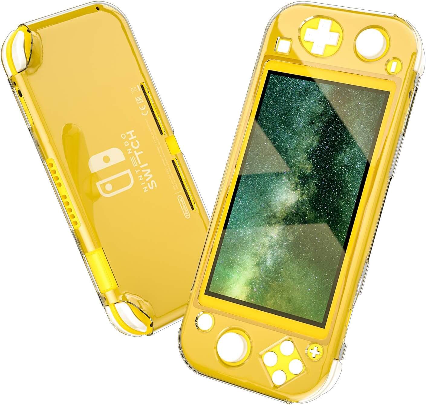 Protective Case for Switch Lite, Hard Clear Case for Switch Lite with Screen Protector
