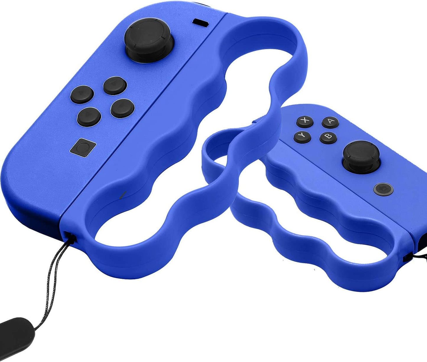 ECHZOVE Fitness Boxing Grips for Nintendo Switch - Lightweight Ergonomic Joy-Con Handles with Secure Lock for Switch Sports & Fitness Boxing Games - Compatible with Fitness Boxing 3-2 Packs (Blue)