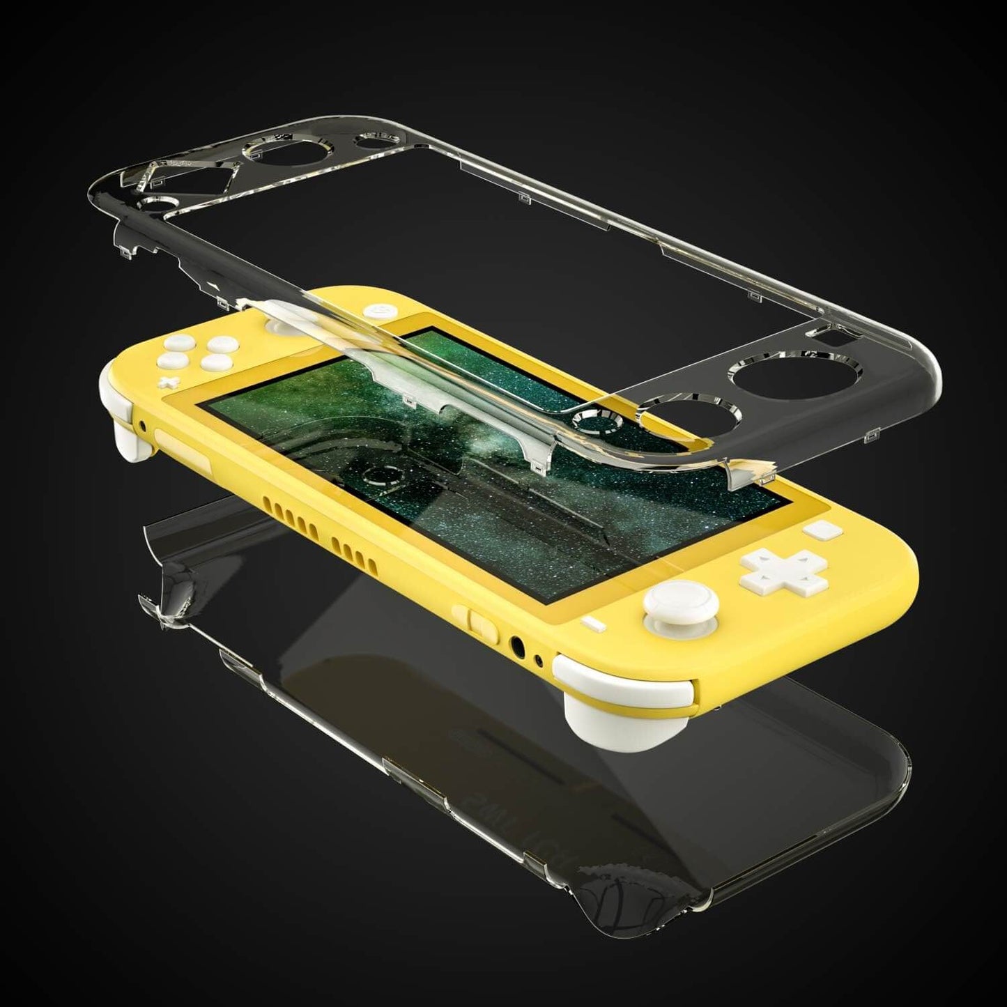 Protective Case for Switch Lite, Hard Clear Case for Switch Lite with Screen Protector