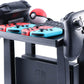 ECHZOVE Storage Stand for Nintendo Switch, Dock Organizer for Nintendo Switch Dock, Joy-Con Grip, 2 Pro Controllers, 2 Joy-Con straps, 4 Joy-Cons, 12 Game cards and 2 Poke Ball Plus Controllers