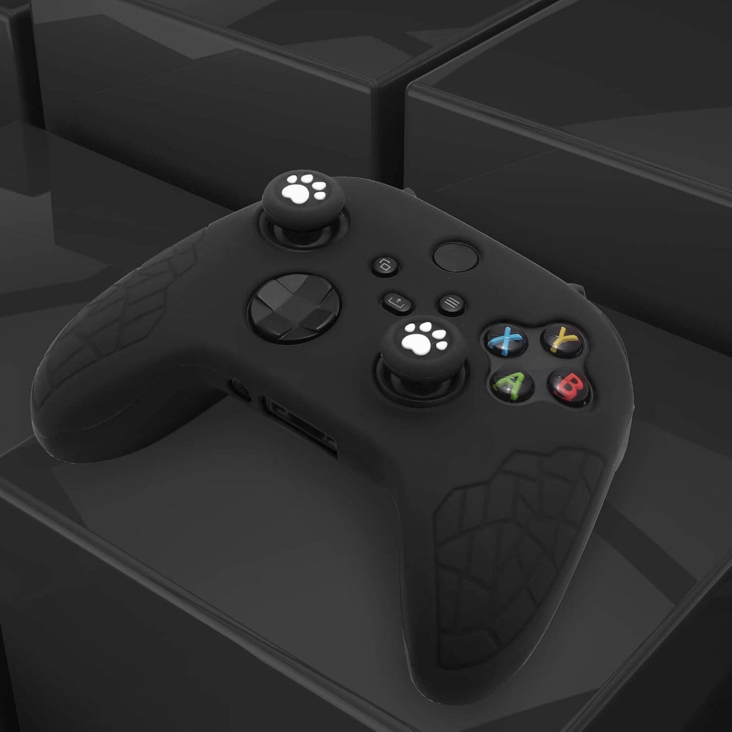 Xbox Series X Skin – Anti-Slip Silicone Controller Cover (All Black)