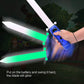 LED Game Sword for Nintendo Switch Joy-Con, Hand Grip for Skyward Sword Switch Game with Hand Strap - Dark Blue