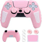 ECHZOVE PS5 Controller Cover Case, Anti-Slip Silicone Cover Skin Compatible with PS5 Controller with Thumb Grip Caps, Joystick Protectors and Cover Wrap Sticker - Pink