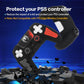 ECHZOVE PS5 Controller Cover Case, Anti-Slip Silicone Cover Skin Compatible with PS5 Controller with Thumb Grip Caps, Joystick Protectors and Cover Wrap Sticker(2 Packs)