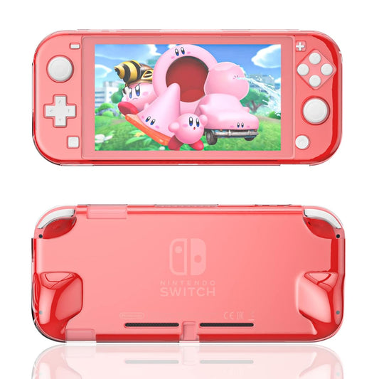 Clear Coral Case for Nintendo Switch lite, Coral Grip Case for Nintendo Switch lite