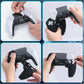 ECHZOVE PS5 Controller Cover Case, Anti-Slip Silicone Cover Skin for PS5 Controller with Thumb Grip Caps, Joystick Protectors and Cover Wrap Sticker(2 Packs) AllBlack