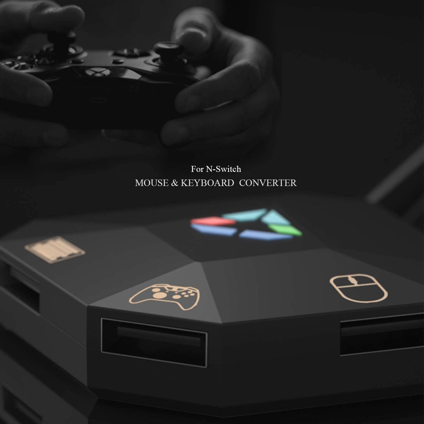 ECHZOVE Keyboard and Mouse Adapter for Nintendo Switch – Compatible with PS4, Xbox One, PS3, Xbox 360 – Plug and Play USB Gaming Converter with Custom Key Mapping, No Lag Performance for Players