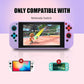 Switch Purple Case, Switch Case with Screen Protector and Cute Thumb Grips, Switch Hard Shell Case Protector Purple