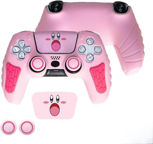 PS5 Controller Skin Pink - PS5 Controller Silicone Case with Anti-Slip Grip, Durable PS5 Controller Protective Case, Stylish PS5 Controller Cover, Ergonomic Design, PS5 Controller Accessories