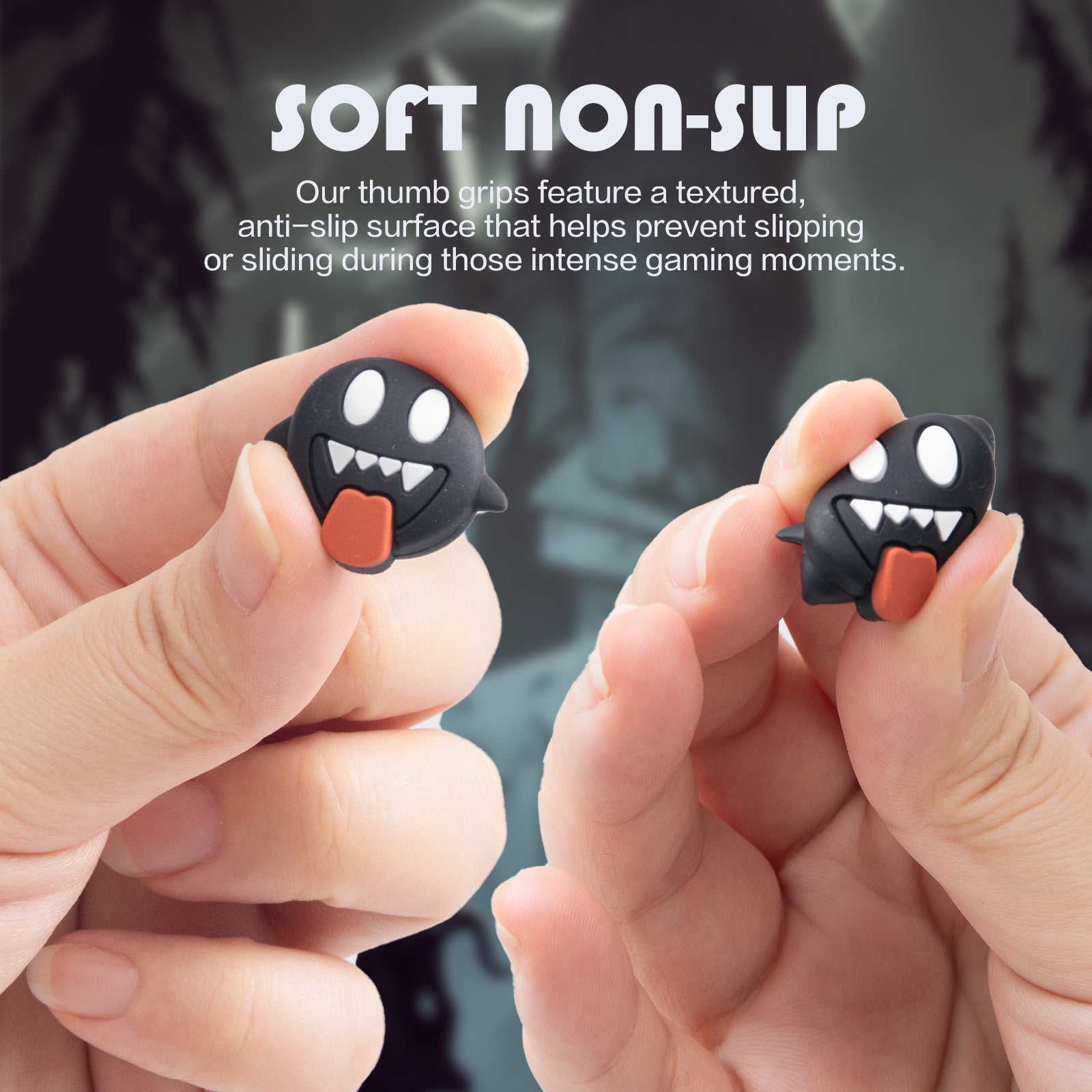 nintendo switch controller thumb grips ghost