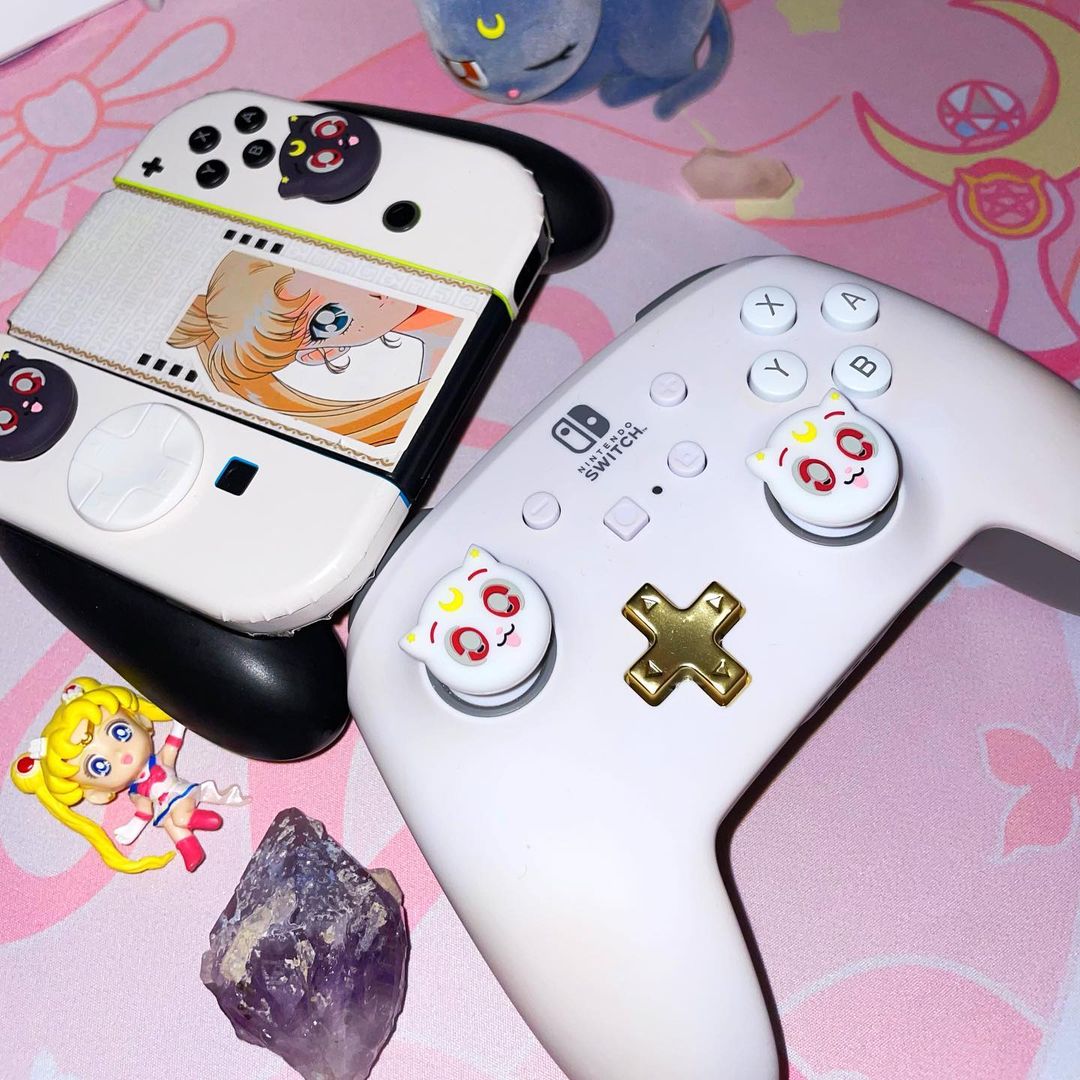 Sailor Moon Luna Thumb Grips for PS5 PS4 Xbox Pro Controller