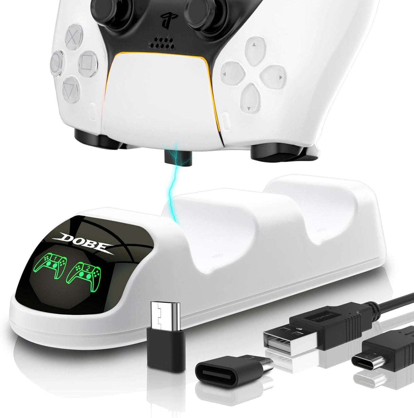 PS5 Controller Charger, PS5 Controller Charger Station, Charging Dock for Playstation 5 Controller