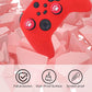 Xbox Controller Skin - Anti-Slip Silicone Skin, Ergonomic Soft Rubber Protective Case for Xbox Series S/X Controller with Thumb Grip Caps - Red
