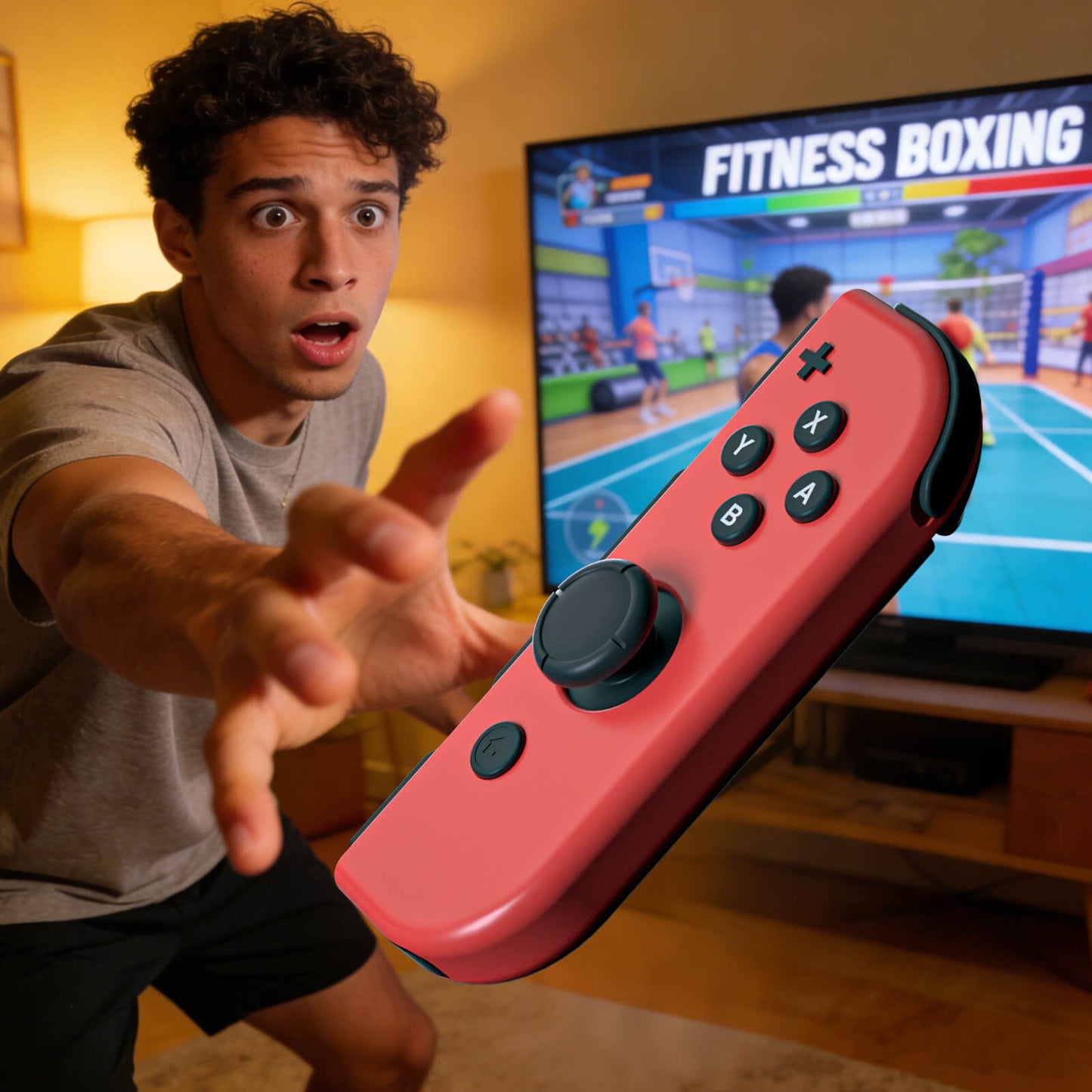 ECHZOVE Grip for Switch Fitness Boxing, Handle for Nintendo Switch Boxing - 2 Packs (Black)
