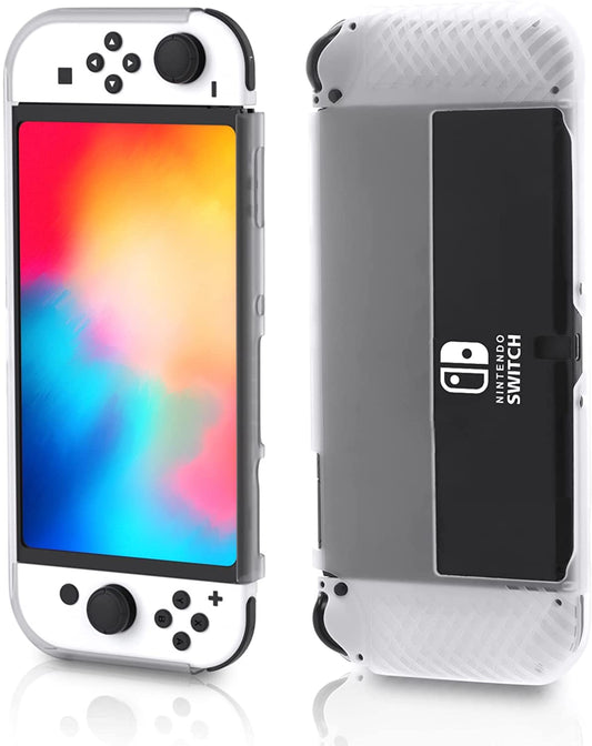 Switch OLED Protective Case, Switch OLED Grip Case TPU Clear