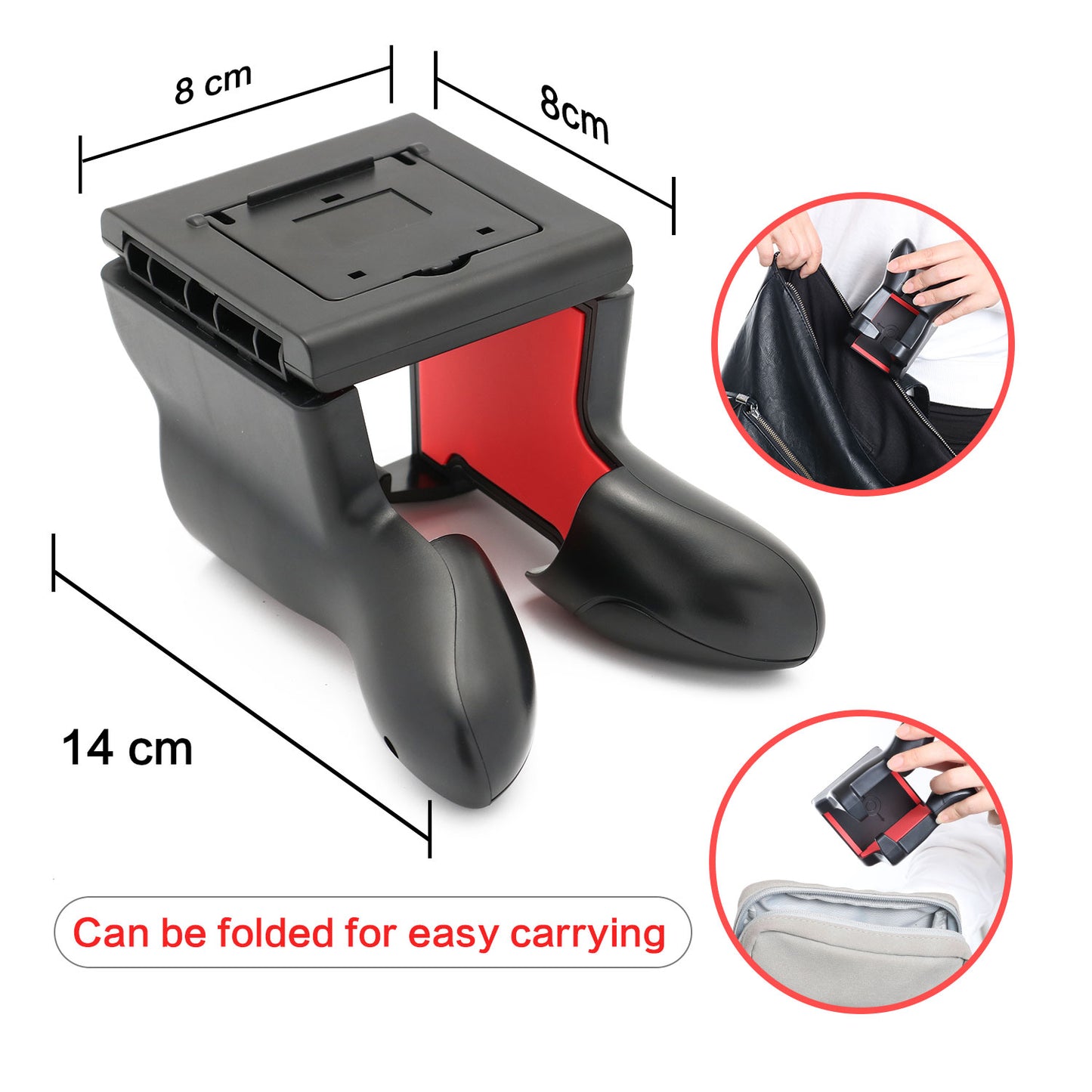 Hand Grip for Nintendo Switch, Comfort Controller Grip for Nintendo Switch with 2 Game Slots - ECHZOVE