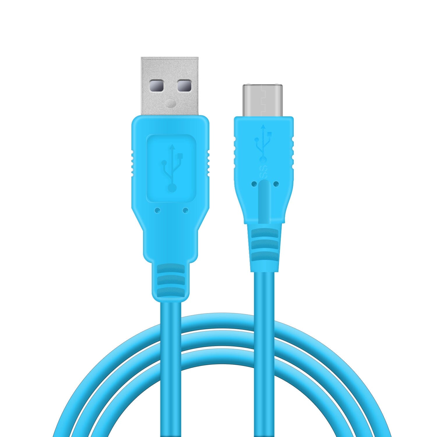 USB C Charger for Nintendo Switch, Fast Charging Cable for Nintendo Switch, MacBook, Pixel C, LG Nexus 5X G5, Nexus 6P/P9 Plus, One Plus 2, Sony XZ and more - 1 Pack (4.92ft) USB Type C Cable ECHZOVE Blue 