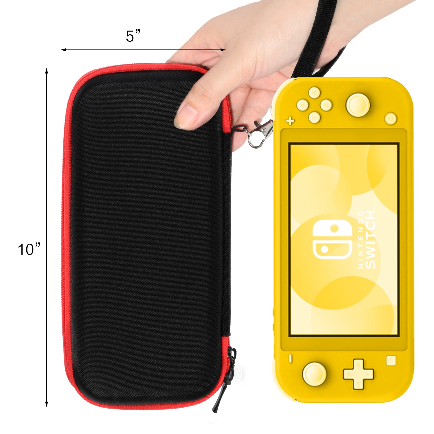 Hard Carrying Case for Nintendo Switch Lite with 8 Games Cartridges - ECHZOVE