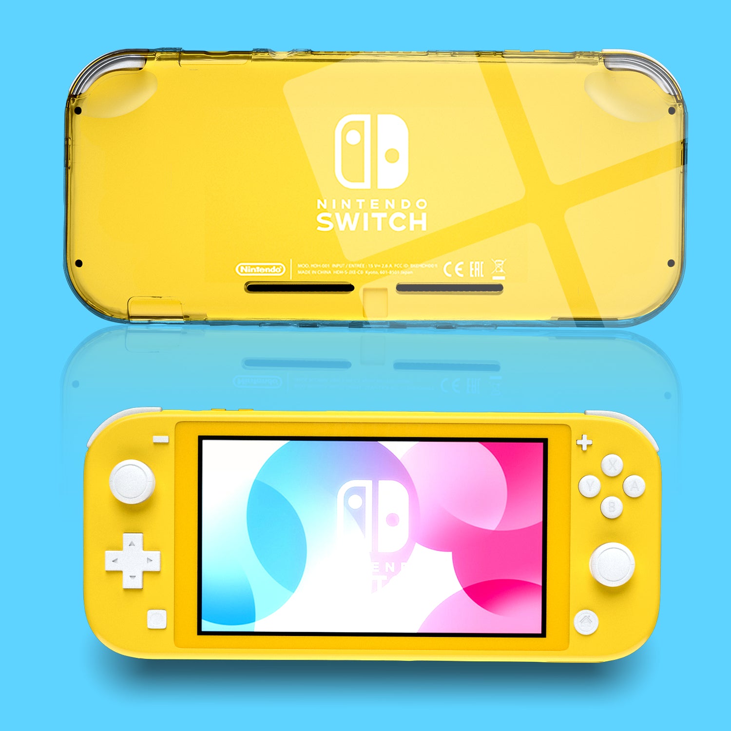 Protective Case for Nintendo Switch Lite, Hard Clear Case for Nintendo Switch Lite with Screen Protector - ECHZOVE