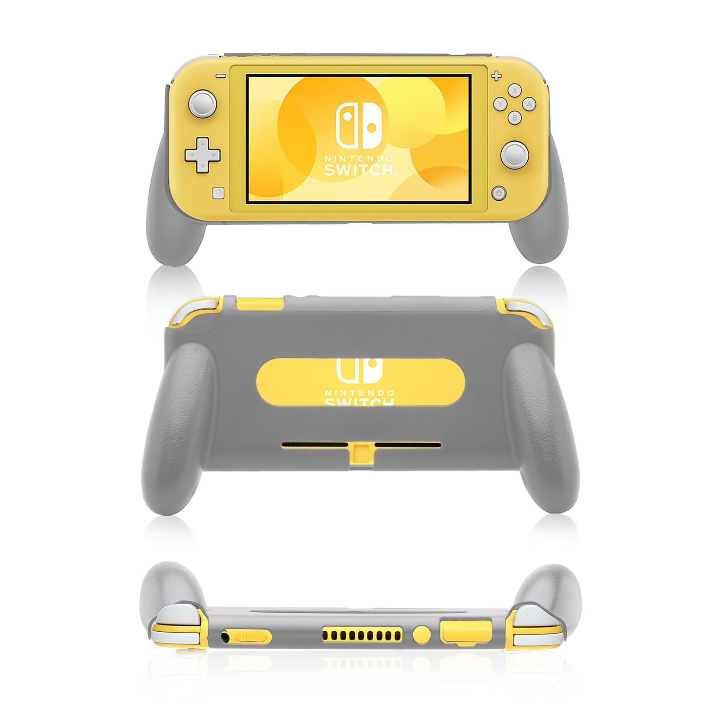 Grip for Nintendo Switch Lite, Comfortable and Ergonomic Switch Lite Grip - Accessories for Nintendo Switch Lite (Gray) - ECHZOVE