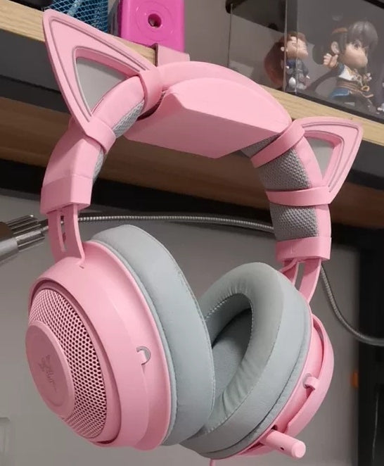 Pink Razer Headset Hanger, Pink Headphone Hook Gaming Headset Holder - ECHZOVE