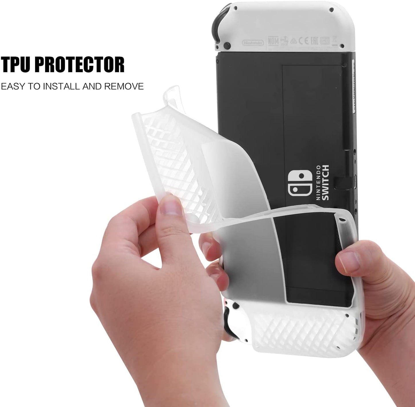 Switch OLED Protective Case, Switch OLED Grip Case TPU Clear