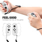 Grips for Fitness Boxing Switch, Controller Accessories for Switch Boxing Game, 2 Packs - White (for Nintendo Switch OLED Joy Con) - ECHZOVE