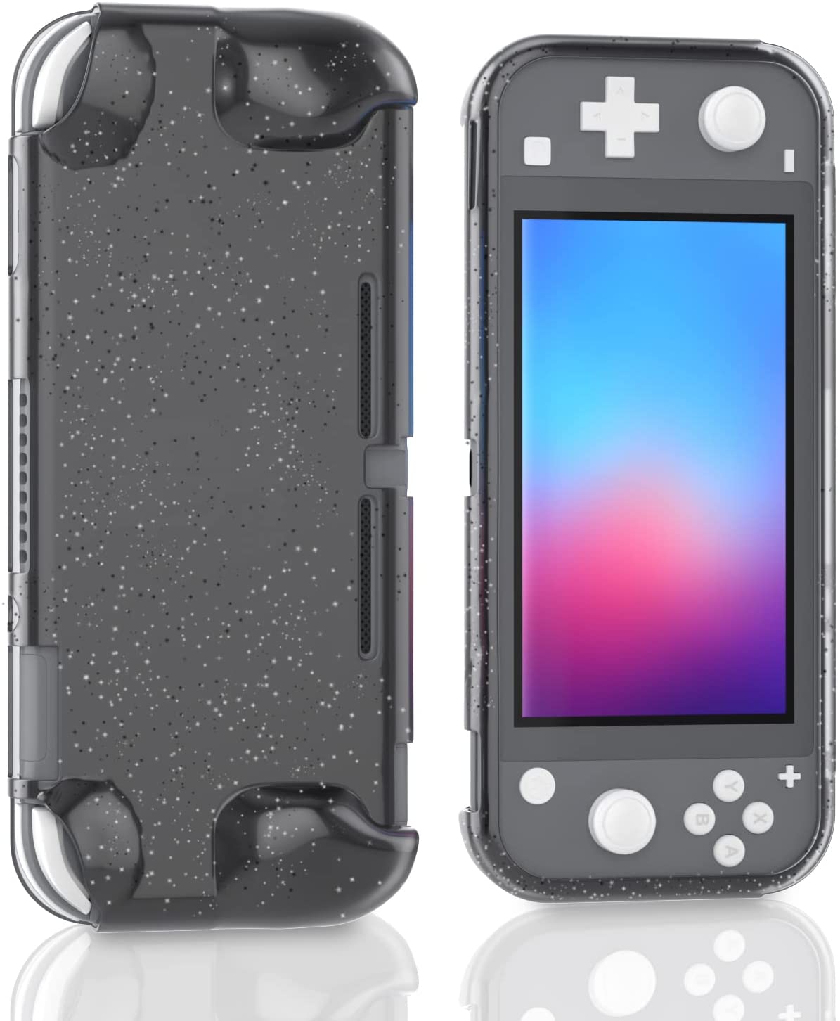 switch lite glitter black case