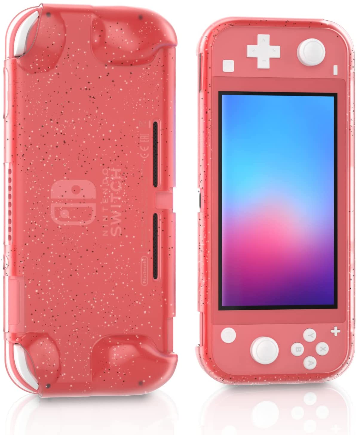 nintendo switch lite glitter case