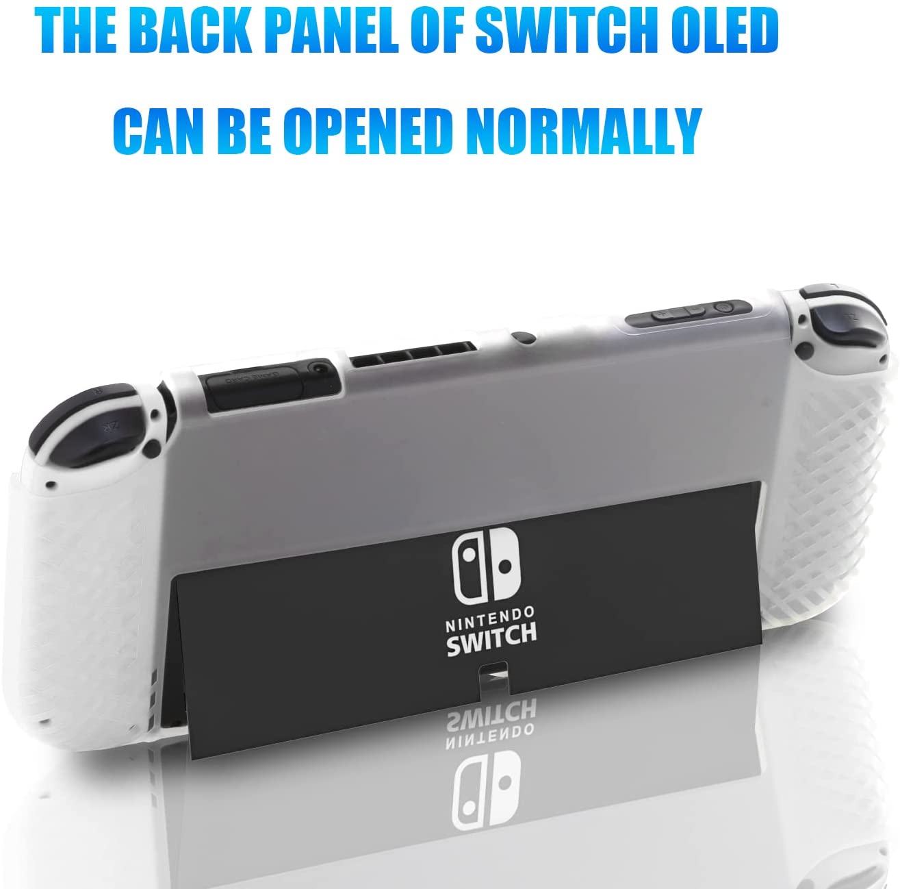 Switch OLED Protective Case, Switch OLED Grip Case TPU Clear