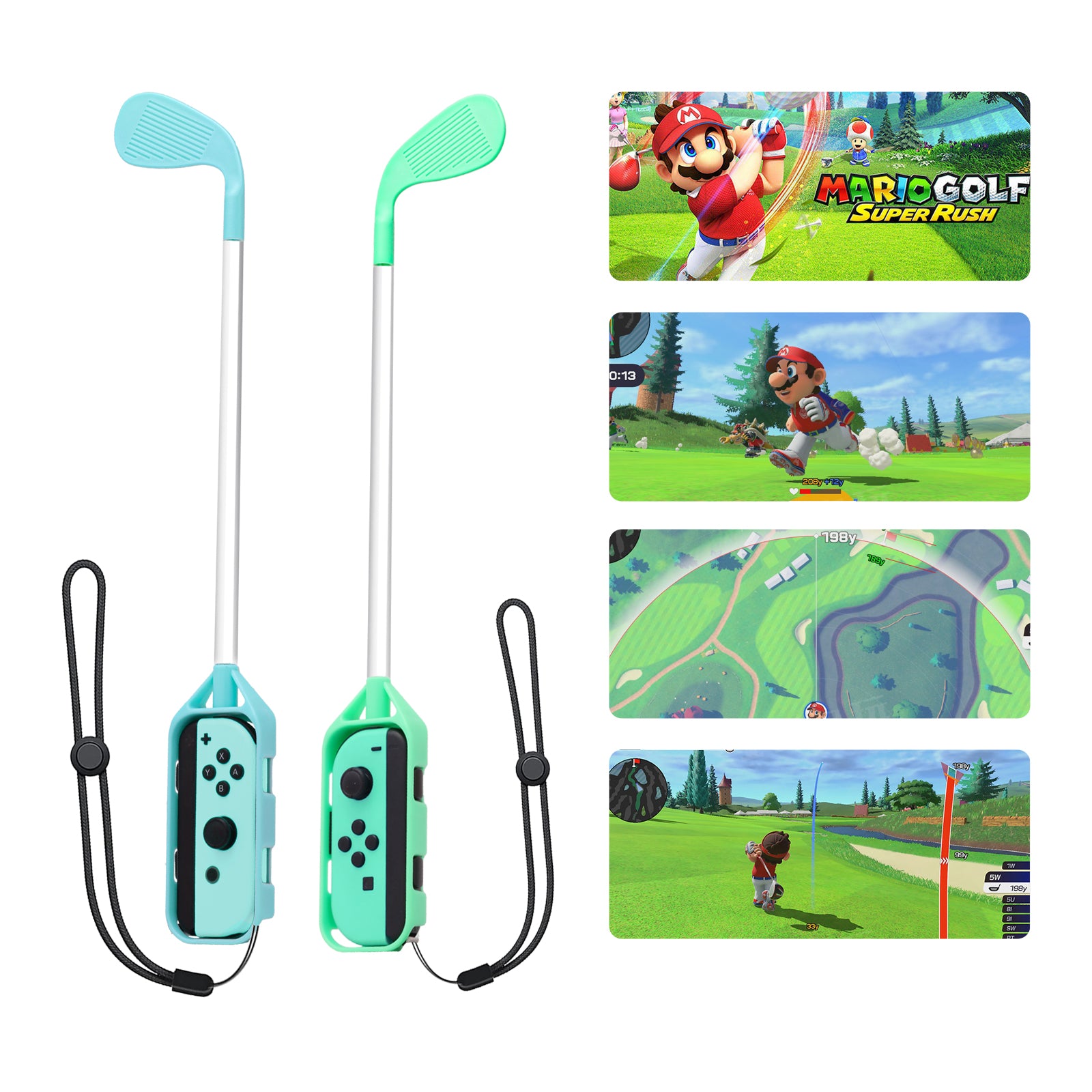 Rush Nintendo G Switch Golf:Super – Switch Golf Mario Compatible ECHZOVE for Rod