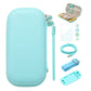 Nintendo Switch lite Pink Accessories, Sakura Pink Carry Case with Clear Case for Switch lite, Pink Game Case, Coral USB C Cable, Cute Thumb Grips, Screen Protector, Wrist Strap and Shoulder Strap (11 in 1) - ECHZOVE