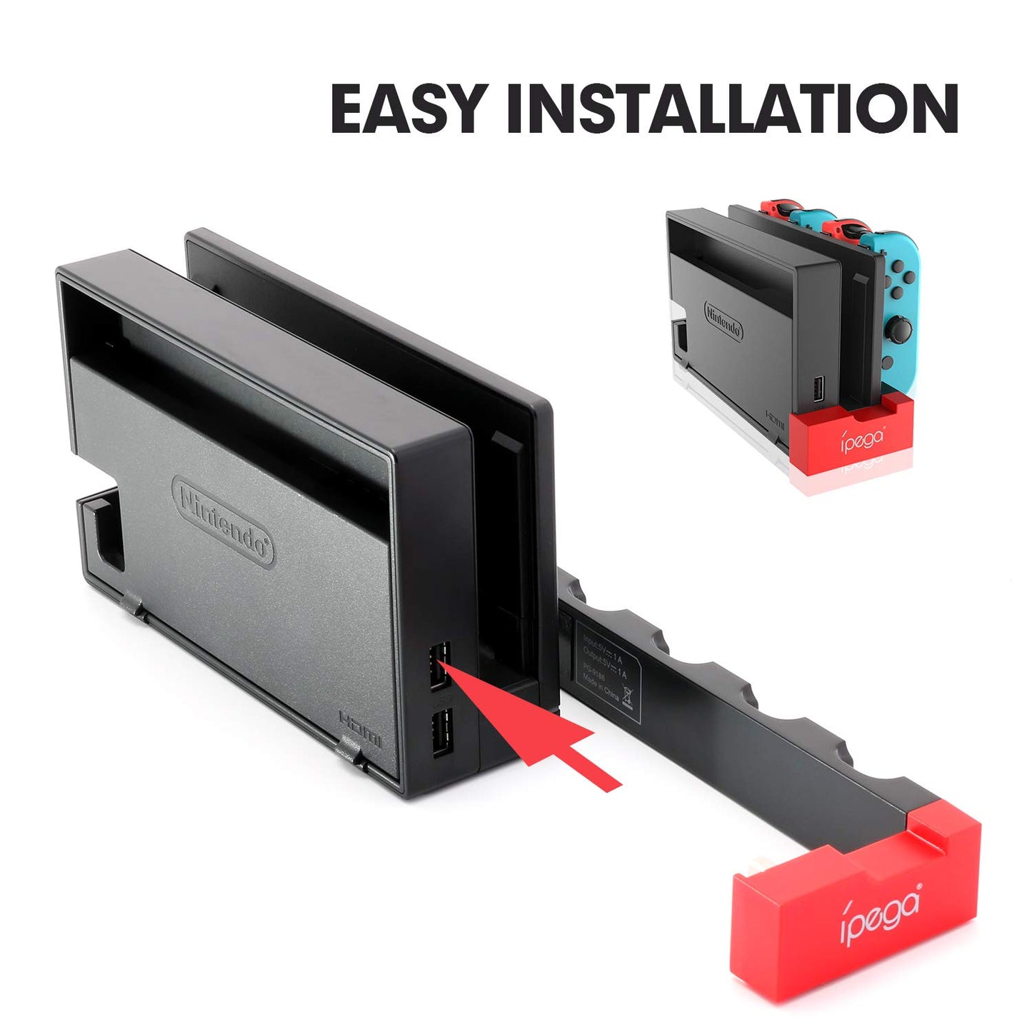 Charger for Switch Joy Cons, Charging Dock for Nintendo Switch Joy Cons - ECHZOVE