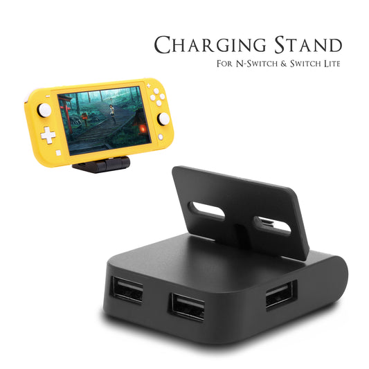Charging Dock for Nintendo Switch Lite, Mini Portable Charging Station for Nintendo Switch with USB HUB - ECHZOVE